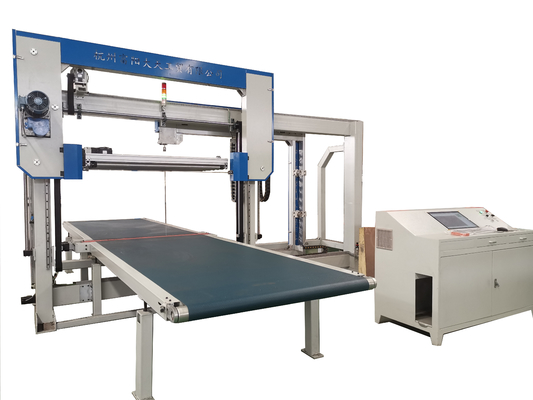 CNC pozioma maszyna do cięcia gąbki Pianka PU Ostrze oscylacyjne Automatyczne 6kw