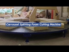 Okrągło-horyzontalna maszyna do cięcia gąbki do elastycznego PU, kwadratowa maszyna do cięcia pianki