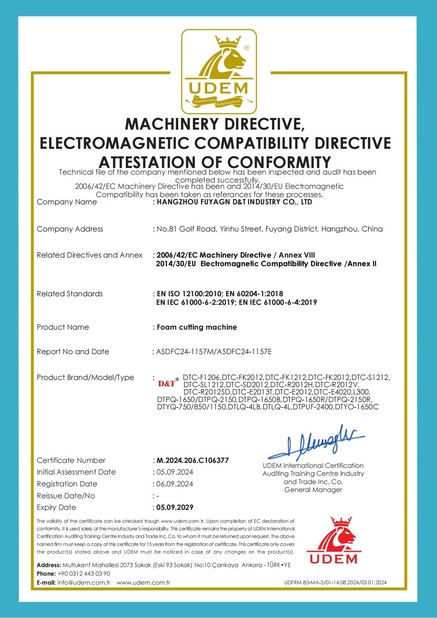 Chiny Fuyang D&T Industry Co., Ltd. Certyfikaty